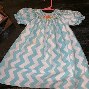 Smocked Teapot dress
